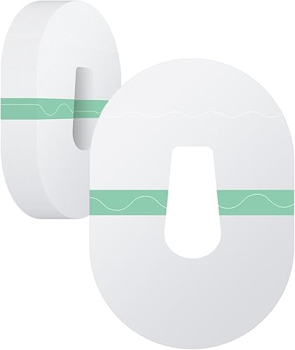 Leng Ke Paquete de 40 parches adhesivos Dexcom G6 impermeables  Parche Dexcom G6 de larga estancia sin pegamento en el centro, cinta CGM de papel