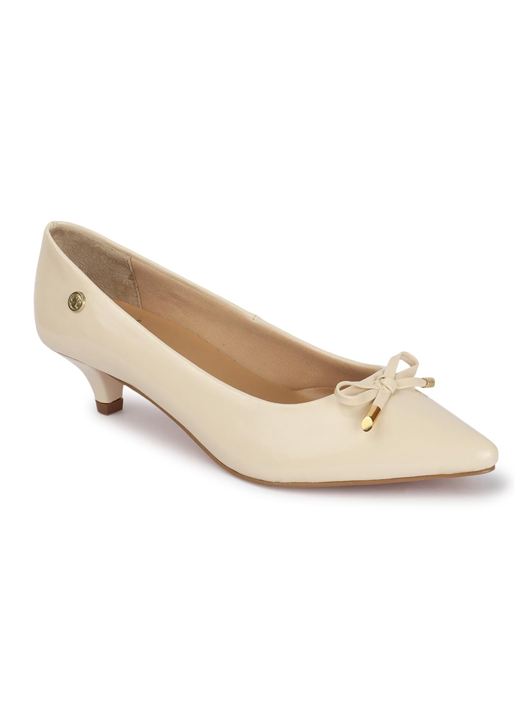 Women Comfortable Stylish Kitten Heel Pointed Toe Slip-On Fashion Pump Shoes for Office, Formal, Casual and Daily Use-image-15