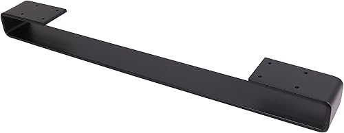 Miniatura 10 de ECLV 2 patas de mesa de café de 10 pulgadas, patas de mesa de acero sólido resistentes en forma de U, patas de gabinete, patas de sofá, negro (10