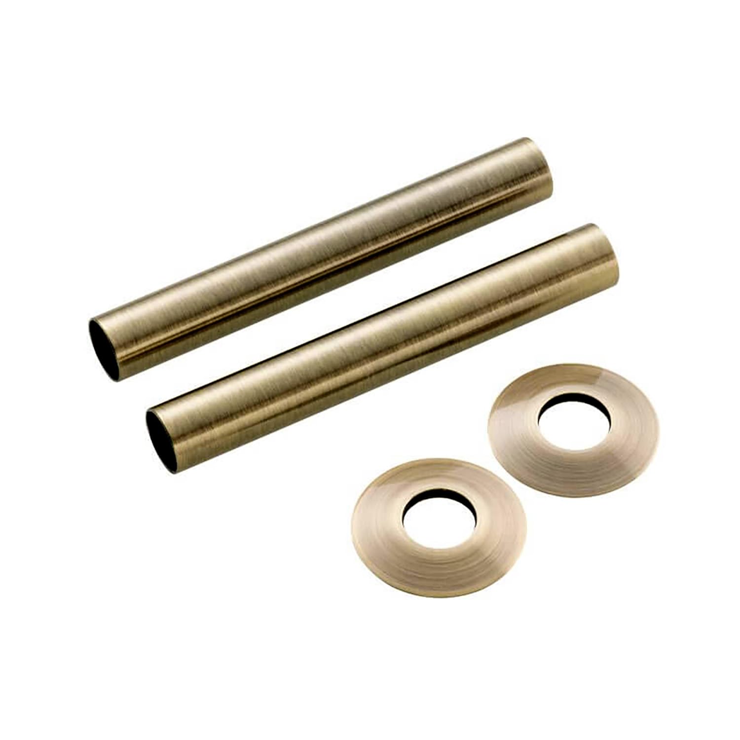 Arroll Brushed Brass Radiator Pipe Cover/Sleeve Kit 130Mm (Brushed Brass)