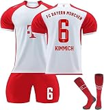 New Home Red 6 Kimmich Trikot für Kinder 10 Sane 25 Müller 17 Mane Choupo-Moting Football Jerseys Anzug 23 24 FCB Training T-Shirts Shorts and Socks Kids Sport Soccer Outfit Fußball Jersey