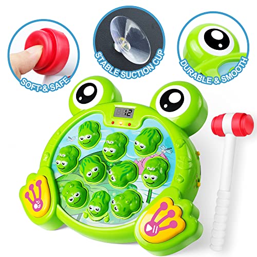 Yeebay SG_B07QRRTYBL_VR3 Whack A Frog Game With 2 Hammers, Toddler Early Developmental Learning Toy, Fun Birthday Gift For Kids Age 2+, Toys For 2 3 4 Year Old Boys Grils thumb #2