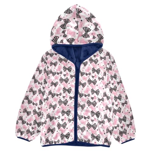 Bows Stars#3 Boys Fleece Coat,Children's Zip-Up Hoodie Jacket,Baby Warm Fashion Outerwear 3-10T,A113264