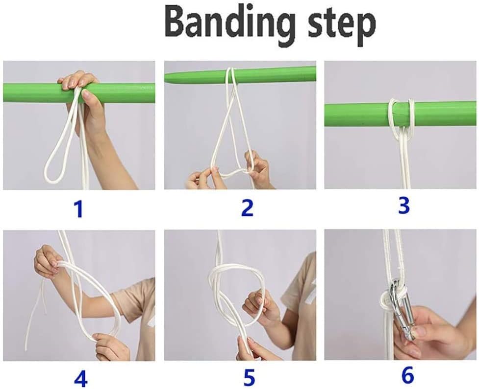 Hammock Chair Seat with 2 Hooks, Heavy Duty Hanging Swinging 120kg Capacity for Bedroom, Porch, Indoor/Outdoor