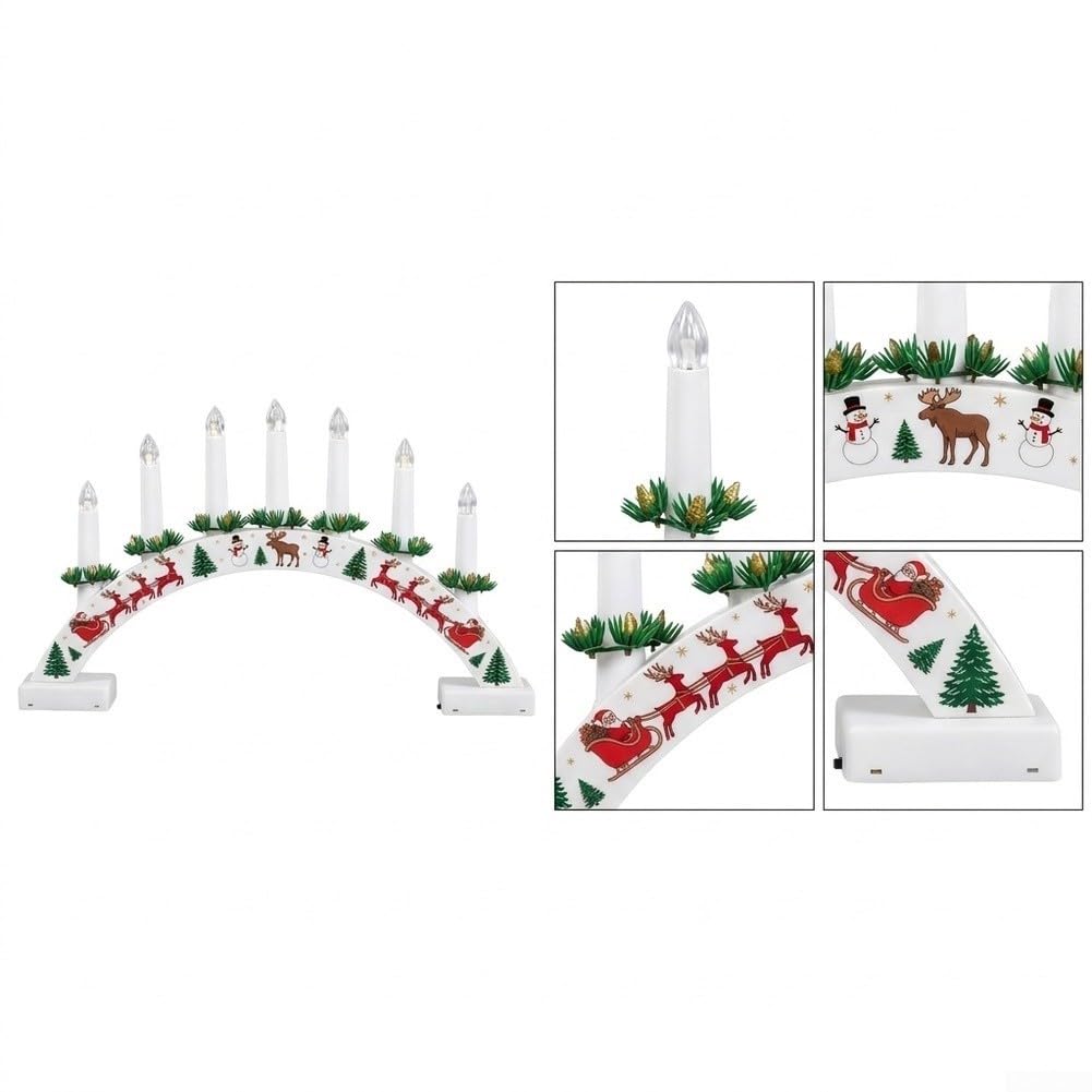 para decoración Navidad para madera Puente 22x39cm Baterías(A)