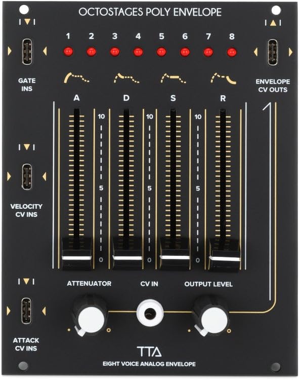 Image of Tiptop Audio Octostages Poly Envelope 8-voice Eurorack Module