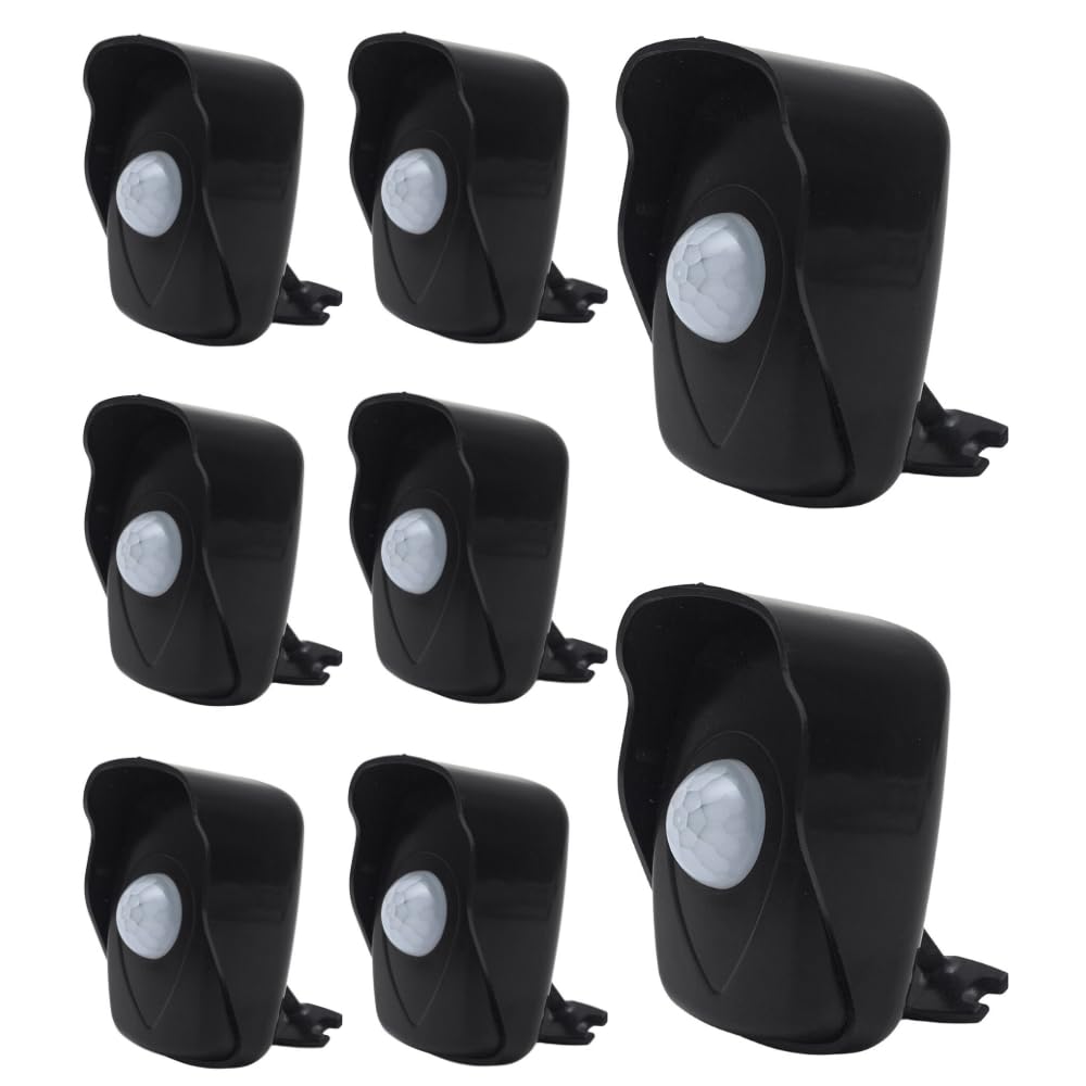 Kit 8x Sensor De Presença Microcontrolado 180º Com Fotocélula E 6 Funções Externo QA26M