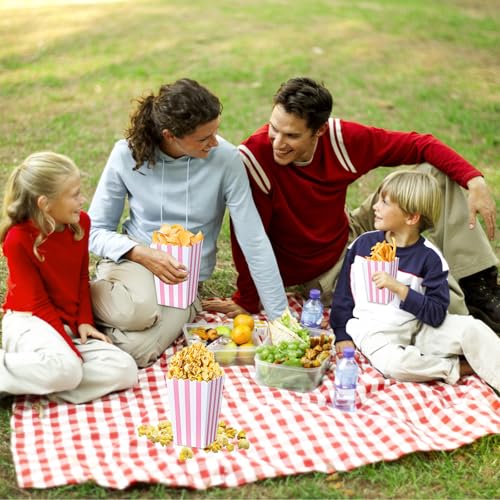 Image of 40-Pack Popcorn Boxes, Sturdy and Durable Paper Popcorn Bucket, Popcorn Containers Boxes for Movie Theme Party Decorations, Perfect for Families Parties,Cinema Night Supplies
