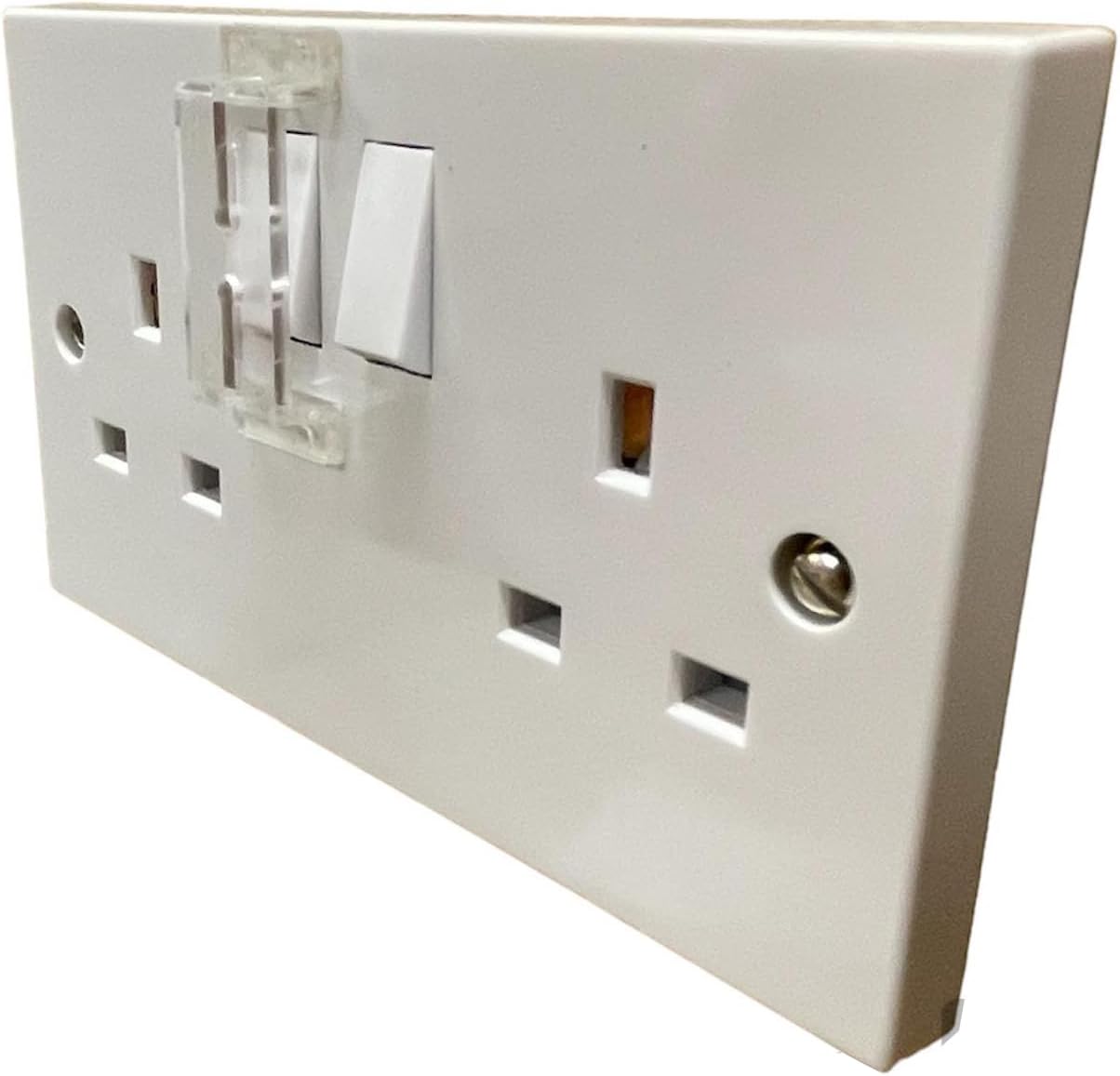 Howsehold Socket Switch Guard Cover [5 Pack] Prevents Accidental On Off Switch Plus gives easy access for intentional switching, Perfect for Fridges Freezers Medical Devices (5)