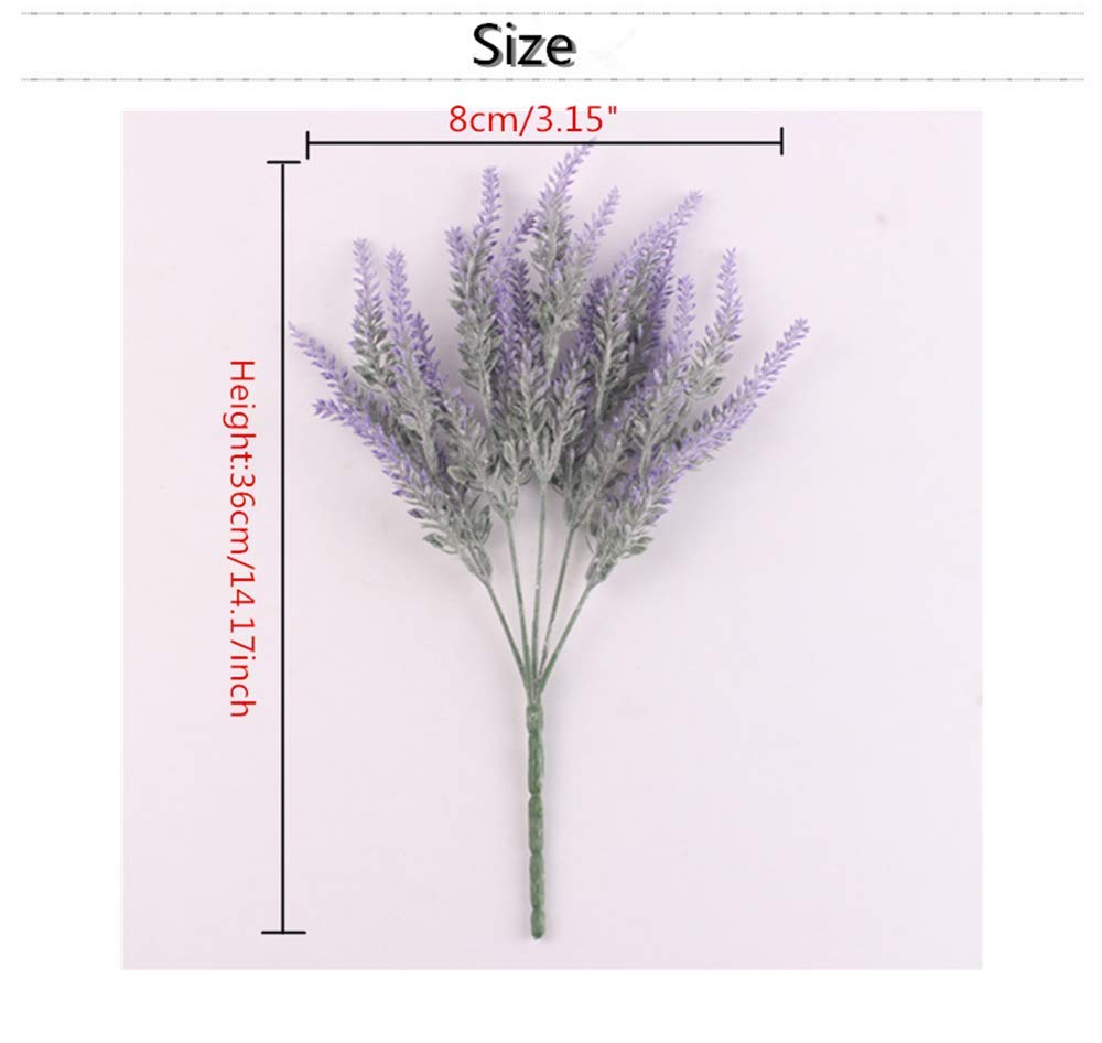 Fleurs Artificielles Romantique Provence Décoration Fleur De Lavande Soie Grain Simulation Décorative De Plantes Aquatiques 1