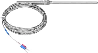 NDNCZDHC 9.84ft K-Type Thermocouple 3.94in Sensor Probe 0Â°C to 400Â°C for Temperature Measurement
