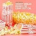 1 Oz Popcorn Bag, Red and White Disposable Carnival Popcorn Bags, 100 Count