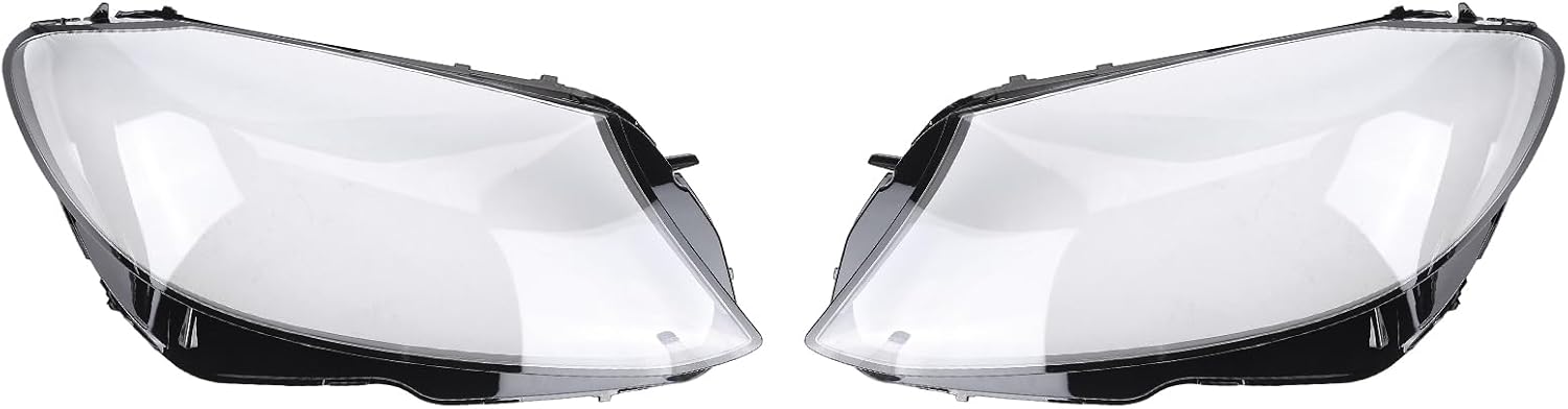 1Pair Front Driver & Passenger Headlight Lens Cover,for Mercedes Benz W205 C180 C200 C260L C250 C300 C350 C400 C-Class 2015-2018,Replaces A2059067303 A2059067403, Headlight Lamp Cover Transparent
