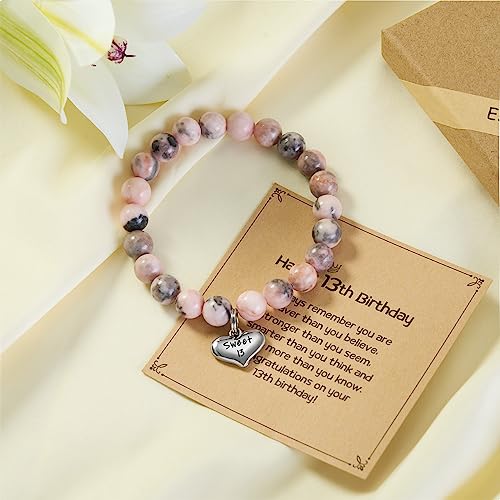 MIXJOY Happy Birthday Gifts for Women, Birthday Braided Beads Bracelet Gifts for Turning Age Daughter Granddaughter Niece3