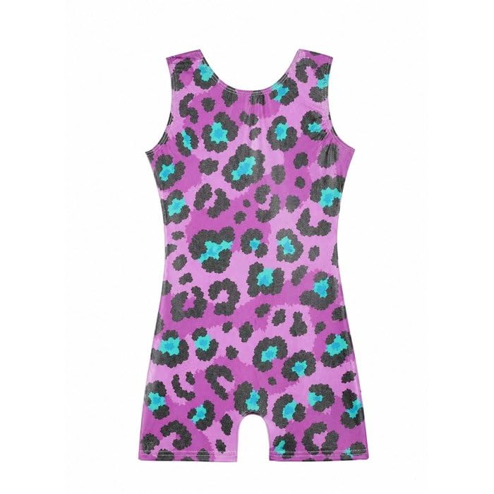 HOZIY Gymnastics Leotards for Girls Unicorn Aurora Rainbow Mermaid Dinosaur Cupcake Sparkle Biketard Toddlers Kids Children