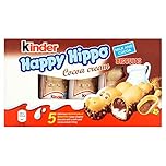 Kinder Happy Hippo Cocoa Chocolate Cream Biscuits, Pack of 5