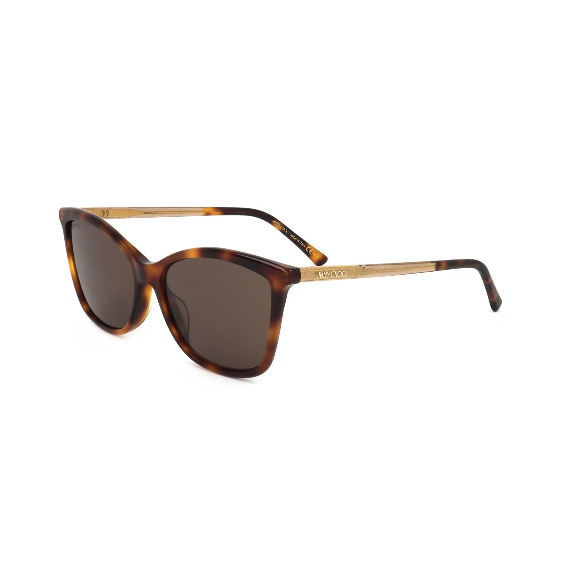 Rectangular Sunglasses Ba/G/S 08670 Havana/Gold 56mm