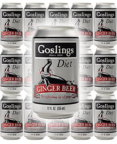 Goslings Diet Ginger Beer cans