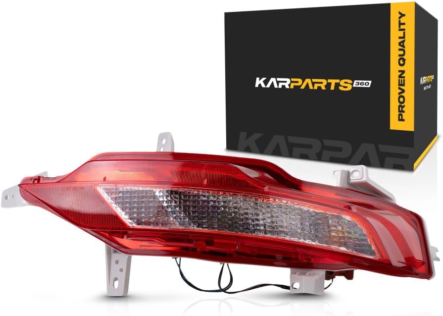 For Hyundai Tucson 2022 2023 2024 Back Up Tail Light Passenger Side | Clear & Red Lens | Made of ABS Plastic | SE/SEL/Limited/Essential/Preffered/Hybrid Models | For HY2883107 | 92406-N9000