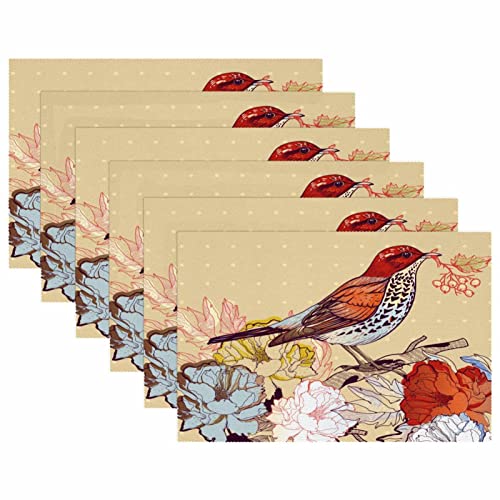 Sets de table antidérapants et résistants à la chaleur lot de 6