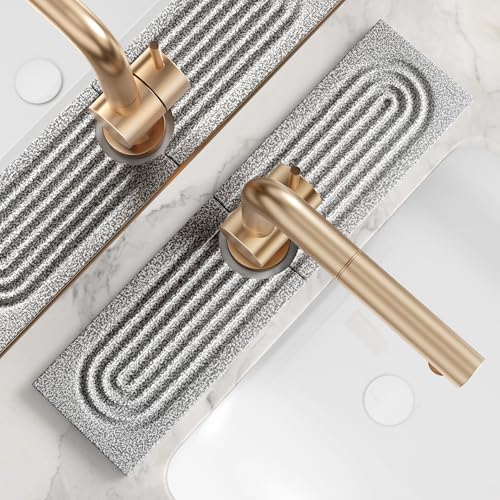 Image of Stone Faucet Mat for Kitchen Sink, Food-Grade Diatomite Stone Drying Mat for Kitchen Counter, 2026 Upgraded Dishwasher-Safe & Ultra Absorbent, Stone Dish Matt for Bottles Utensils (15.7 inch x 3.9 inch)