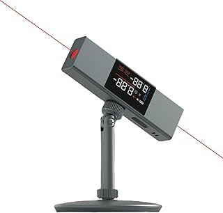 Digital Inclinometer Protractor, Digital Angle Finder Gauge Precision Goniometer with LCD Screen for Sawing/Decoration/Woodworking (Dual Light Beam)