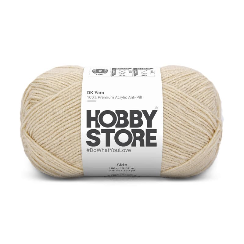 Image of DK Solid Yarn - Anti-Pill Acrylic Solid DK Yarn for Crochet & Knitting Everyday Essentials (1 ball /100 g) - Skin 5018 | Magic Needles