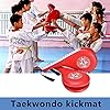 llawooy Taekwondo Kick Pads, Target Durable TKD Kicking Targets Training Paddles, Double Strike Pads for Kickboxing and Karate Training Striking Pads (Red, 2 PCS)