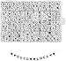 Quefe 1440pcs Acrylic Letter Beads White Cube Alphabet Beads Sorted Alphabet Beads for Jewelry Making, Bracelets, Necklaces, Key Chains (6 x 6mm)