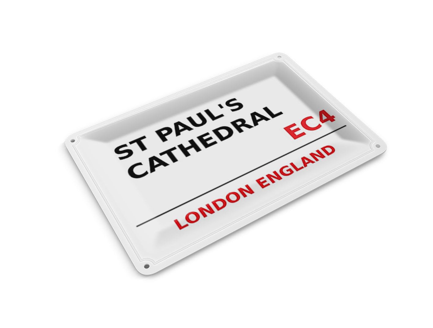 Femer Tin Postcard London 14 x 10 cm England St Paul's Cathedral EC4 Decorative Sign
