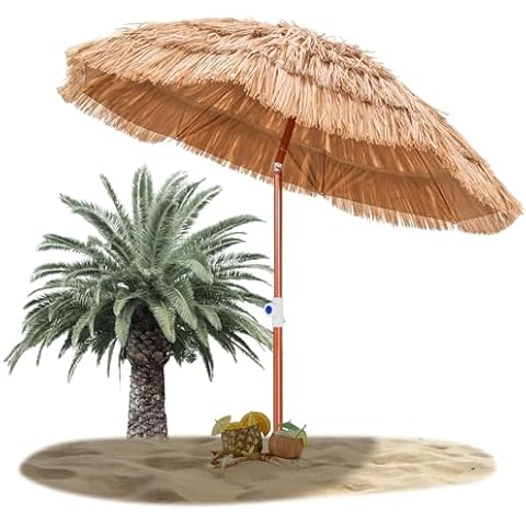 RELAX4LIFE Parasol Plage Hawaïen Cover