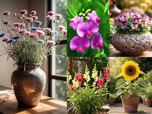 Image of 12 Varieties Low Maintenance Hybrid Flower Seeds Combo Pack- All Year Flower Seeds Supply (WINTER SEASON COMBO)