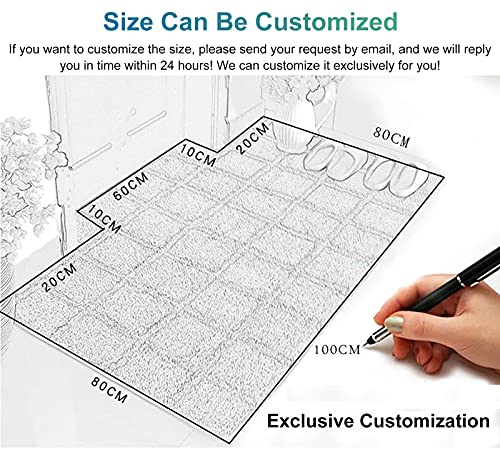 Alfombra de pasillo de plástico de vinilo transparente – Alfombra rectangular transparente extra grande – Almohadillas de 2 mm de grosor para silla de oficina – Protector de suelo de madera dura - imagen 6