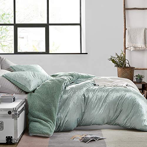 Velvet Crush - Coma Inducer Oversized King Duvet Cover - Crinkle Iced Green