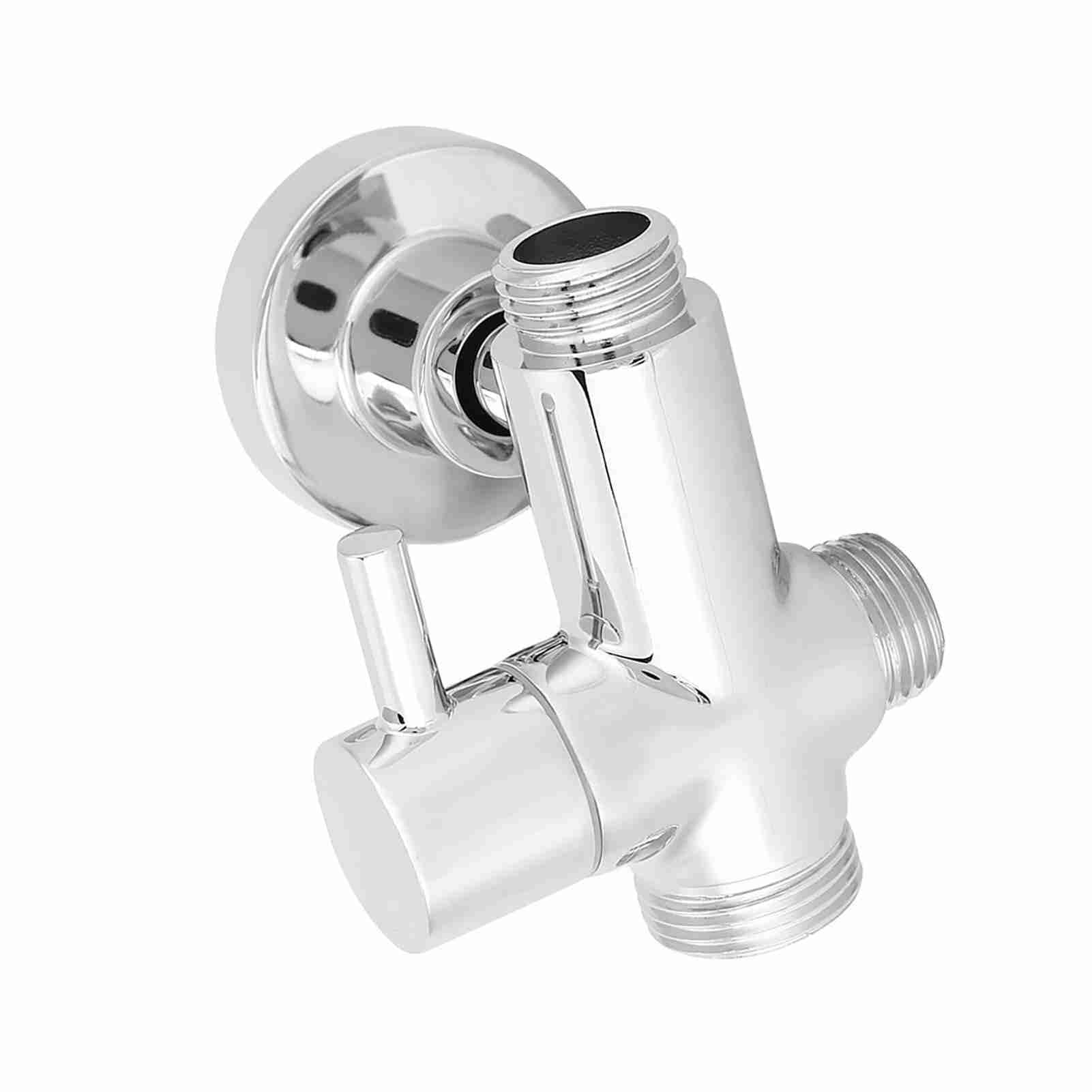 Lybunair G1 2 Wall Mounted Round Copper Bathroom Shower Diverter Separator with Base Accessories for Sale