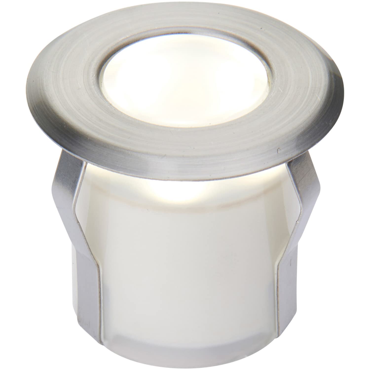 Recessed Decking Light - 0.8W Cool White LED - Stainless Steel IP67