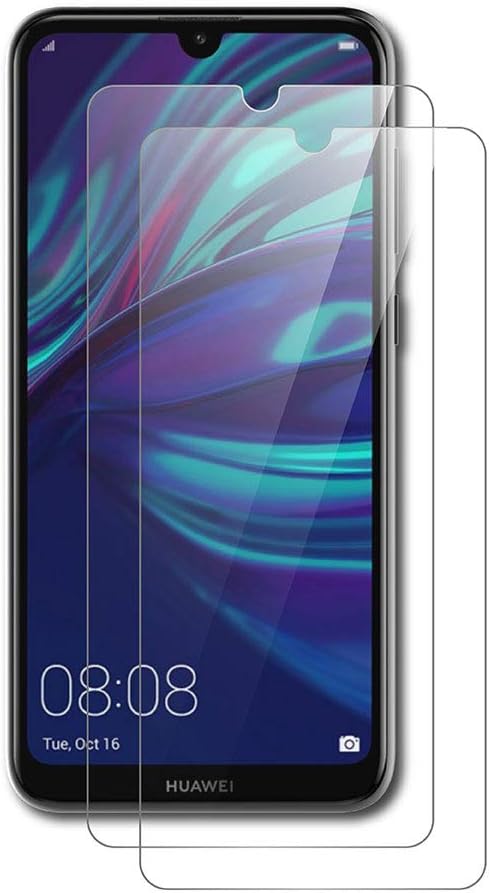 AICEK [2-Pack Protector de Pantalla Huawei Y7 2019 / Huawei Y7 Pro 2019, Cristal Templado para Huawei Y7 2019 Vidrio Templado Huawei Y7 Pro 2019 Cristal Screen Protector (6,26 Pulgadas)