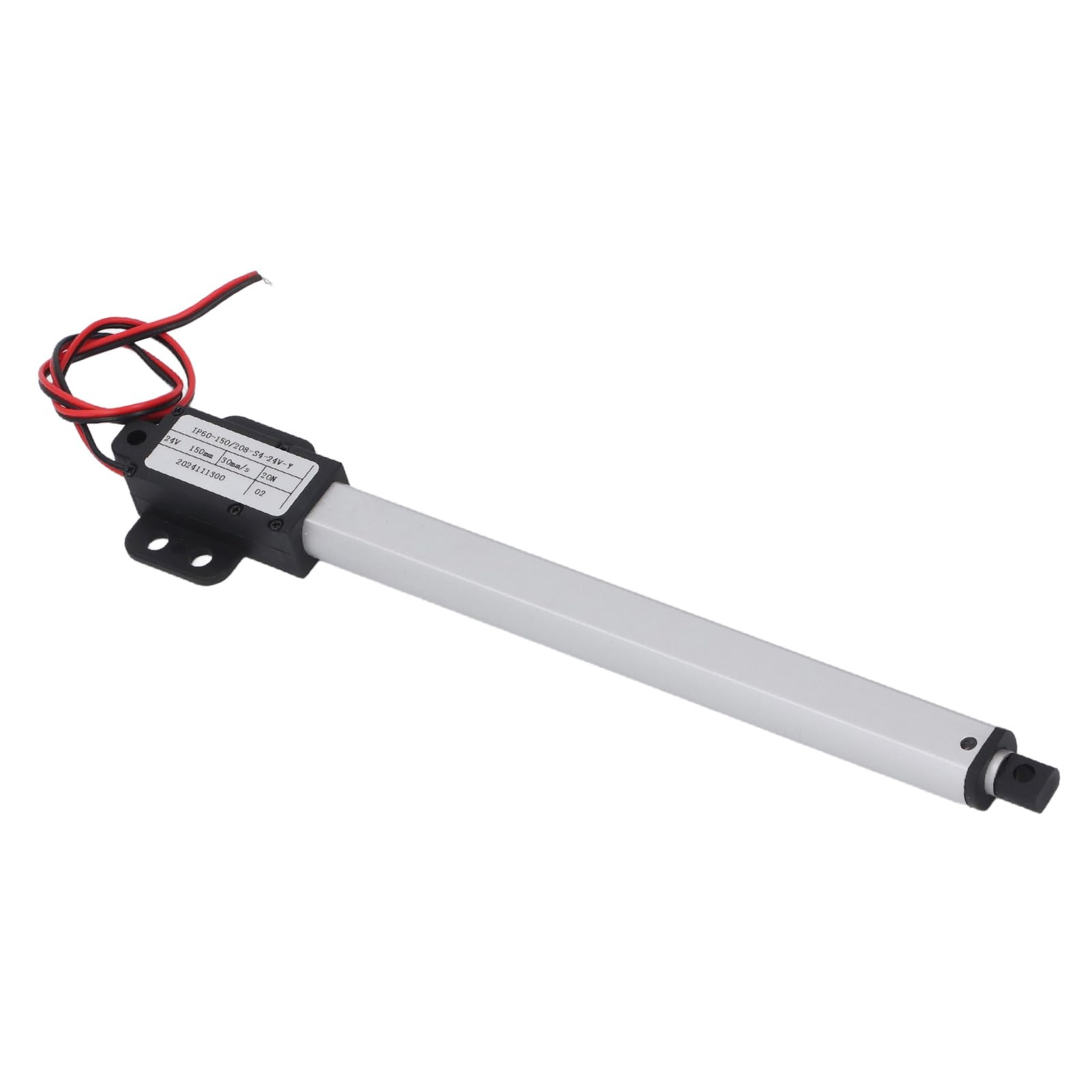 Jeffergarden Actuador Lineal Eléctrico de 150 Mm, Varilla de Empuje de Aluminio de 24 V con Interruptor de Límite Automático, para Robótica, Domótica y Maquinaria Agrícola