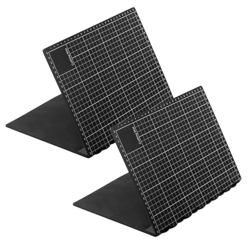 Paquete de 2 alfombrillas de corte giratorias plegables adecuadas para entusiastas de las manualidades, fabricadas con almohadilla de corte giratoria de polipropileno