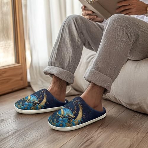 chaqlin House Slipper Fuzzy Plush Sandals Furry Memory Foam Womens Flat Heels Bedroom Anti Skid Thick Sole Winter Causal Slippers3