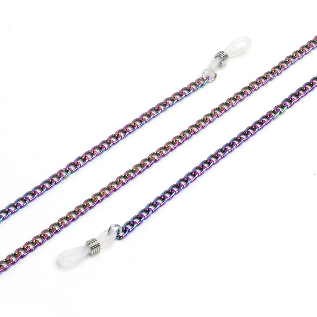 Bunte Brillenkette, Perlenkette, Clip-Perlenkette ist Nicht leicht zu verblassen. Mode-Brillenkette, Anti-Verlust
