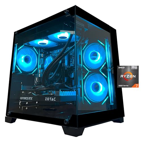Gaming PC Desktop Computer, Ryzen 7 5700X, RTX 5060, MX570
