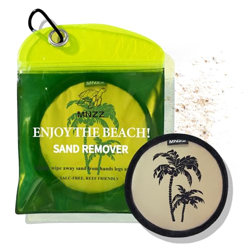 MNZZ Sand Remover Bag Sand Eraser Pouch Quick Dry Compact Lightweight Portable Travel Essentials Beach Pool Camping Hiking Blanket Chair Cover Shell Tent Canopy Umbrella Hat Clip Holder