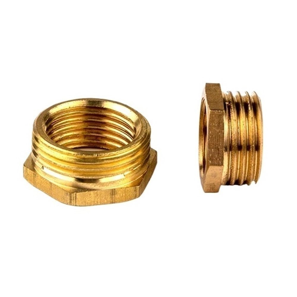 Raccord de tuyau en laiton, douille de réduction hexagonale 1/8" vers 1/4" et 1", adaptateur mâle-femelle BSP - Connecteur de coupleur durable(1/4inx3/4in)