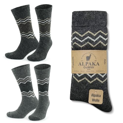 Chaussettes en laine alpaga pour randonnée d'hiver et cocooning à la maison