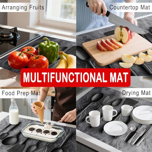 Image of Nuxovilar Stove Top Cover Cooktop Mat 28.3x20.4in Polyester Diatom