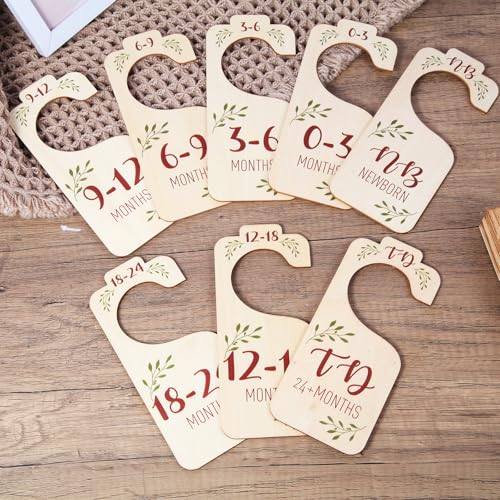 8 PCS Baby Closet Dividers, Double-Sided Baby Clothes Organizer, 0-24M - image 3