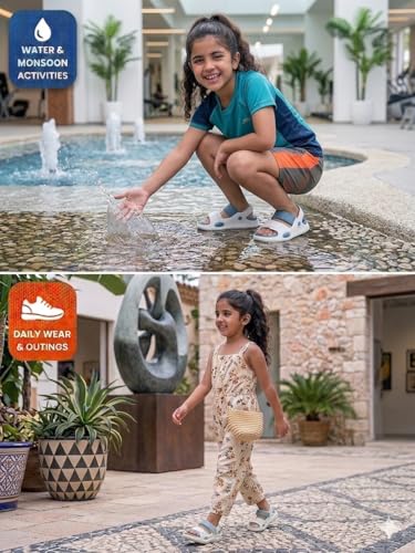 Image of Kid's Soft EVA Clog Sandals with Adjustable Strap & Anti-Slip Comfort Sole | Unisex |Light Weight | Water Proof