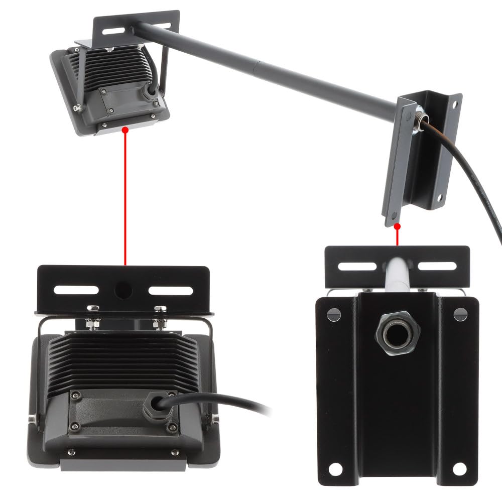 Gefom Eclairage enseigne LED 20w Projecteurs pour Façades Support Inclinable