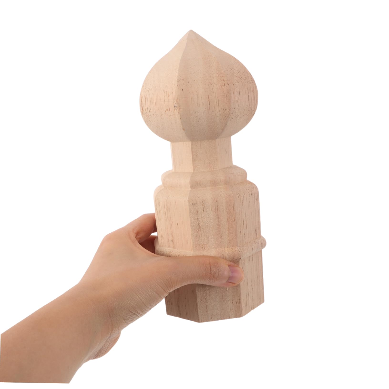 Alipis Elegante Europäische Holzspitze für Treppenpfosten und Bettpfosten Stabile Verformungsbeständige Dekoration im Französischen Hochzeitsstil Beige
